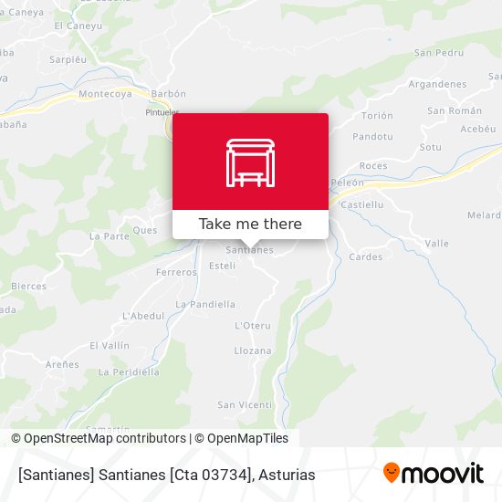 [Santianes]  Santianes [Cta 03734] map