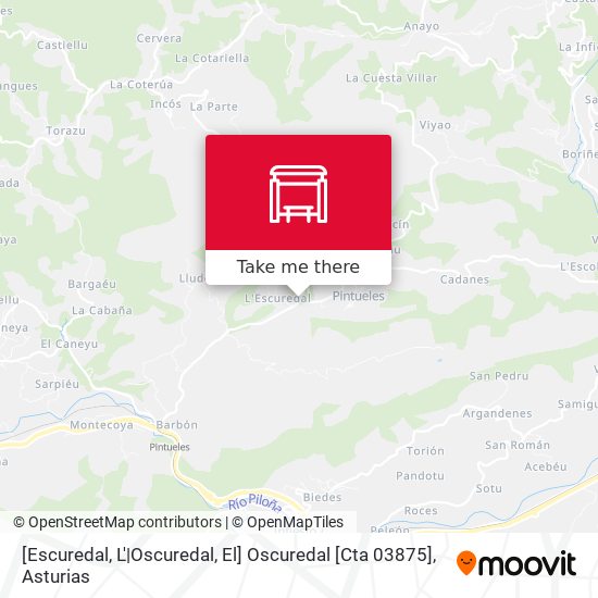 [Escuredal, L'|Oscuredal, El]  Oscuredal [Cta 03875] map