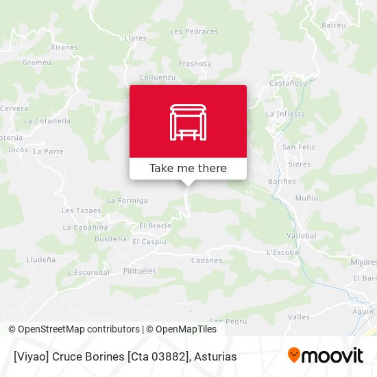 [Viyao]  Cruce Borines [Cta 03882] map