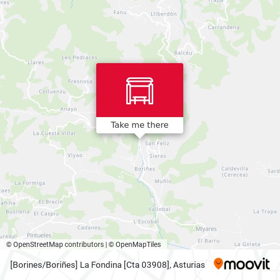 [Borines / Boriñes]  La Fondina [Cta 03908] map