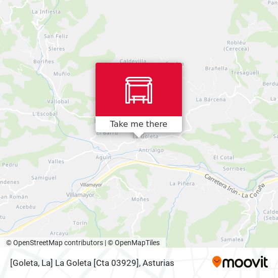 [Goleta, La]  La Goleta [Cta 03929] map