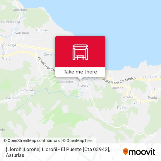 [Lloroñi|Loroñe]  Lloroñi - El Puente [Cta 03942] map