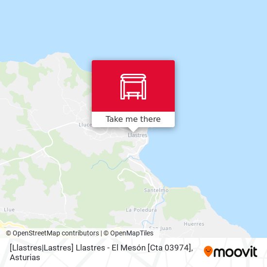 [Llastres|Lastres]  Llastres - El Mesón [Cta 03974] map