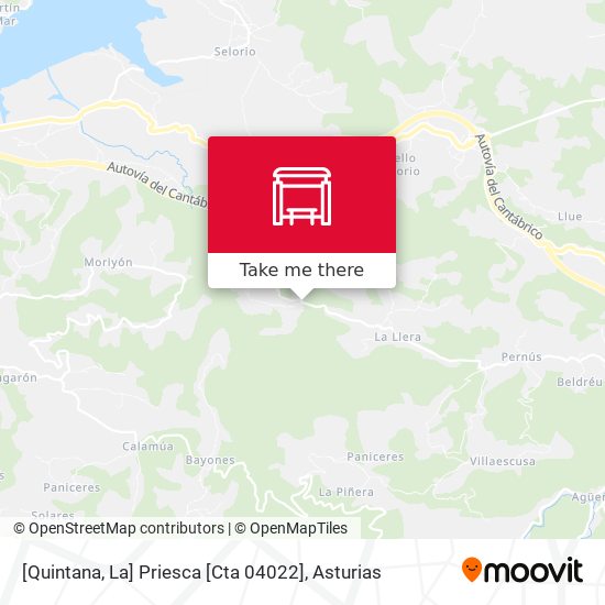 [Quintana, La]  Priesca [Cta 04022] map