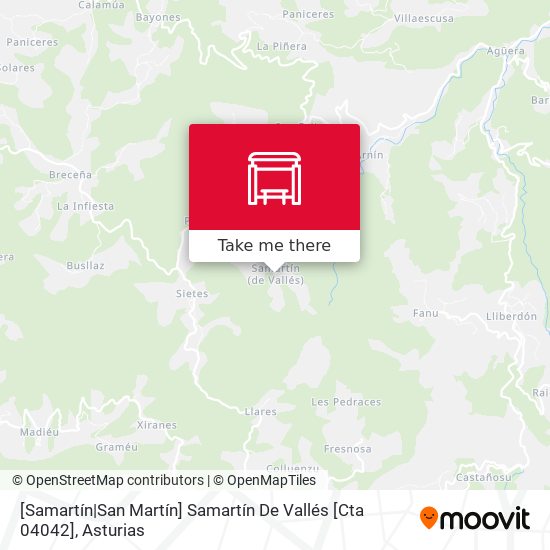 mapa [Samartín|San Martín]  Samartín De Vallés [Cta 04042]