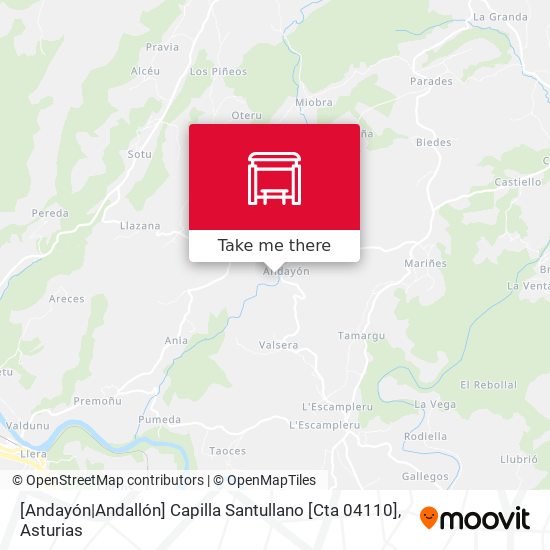 [Andayón|Andallón]  Capilla Santullano [Cta 04110] map