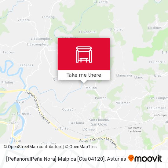 [Peñanora|Peña Nora]  Malpica [Cta 04120] map