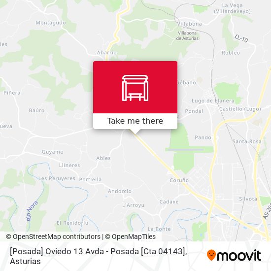 [Posada]  Oviedo 13 Avda - Posada [Cta 04143] map