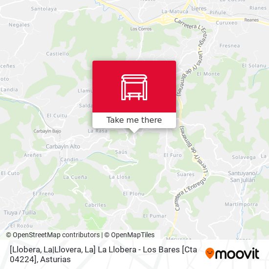 [Llobera, La|Llovera, La]  La Llobera - Los Bares [Cta 04224] map