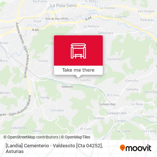 [Landia]  Cementerio - Valdesoto [Cta 04252] map