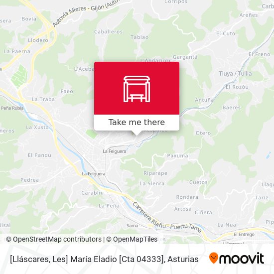 [Lláscares, Les]  María Eladio [Cta 04333] map