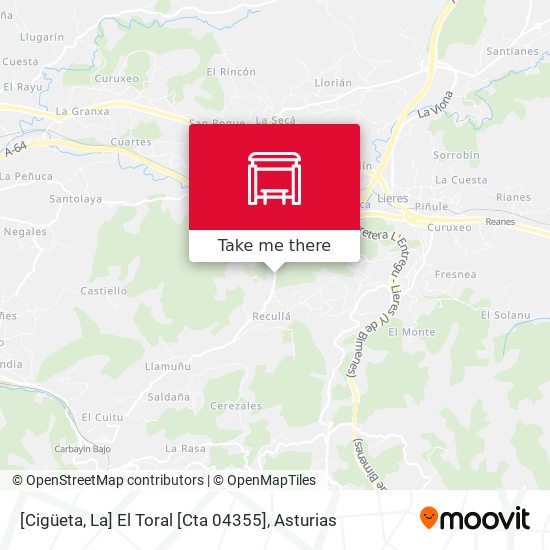 [Cigüeta, La]  El Toral [Cta 04355] map