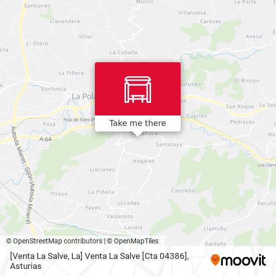 [Venta La Salve, La]  Venta La Salve [Cta 04386] map