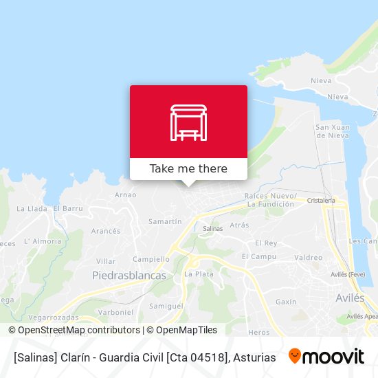 [Salinas]  Clarín - Guardia Civil [Cta 04518] map