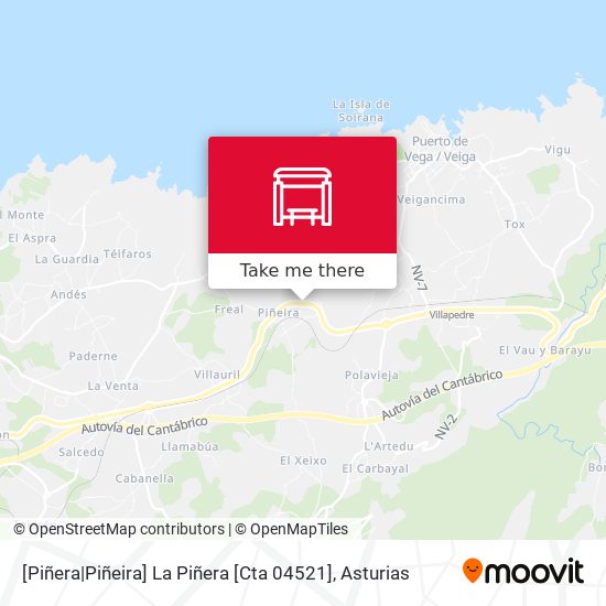 [Piñera|Piñeira]  La Piñera [Cta 04521] map