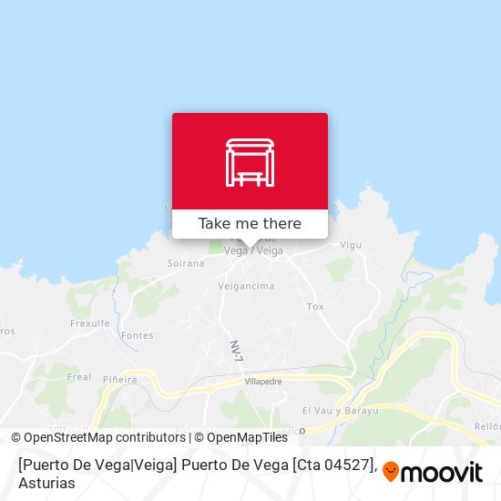 [Puerto De Vega|Veiga]  Puerto De Vega [Cta 04527] map