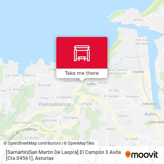 [Samartín|San Martín De Laspra]  El Campón 3 Avda [Cta 04561] map
