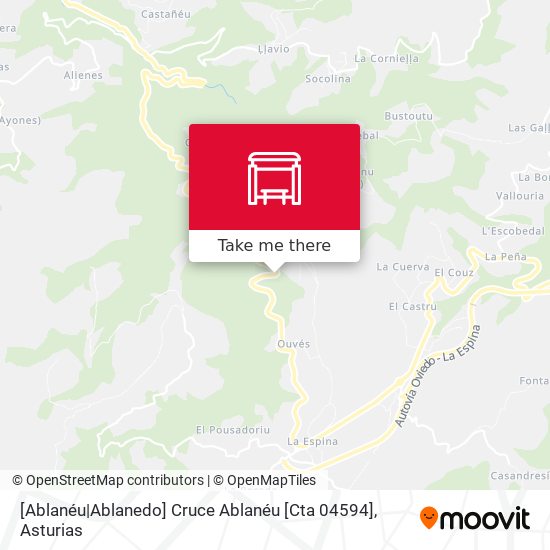 [Ablanéu|Ablanedo]  Cruce Ablanéu [Cta 04594] map