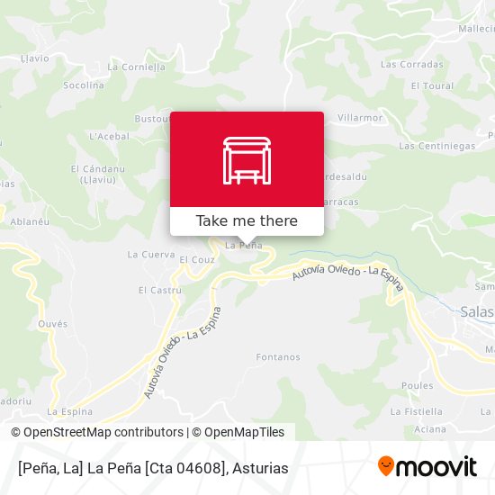 [Peña, La]  La Peña [Cta 04608] map