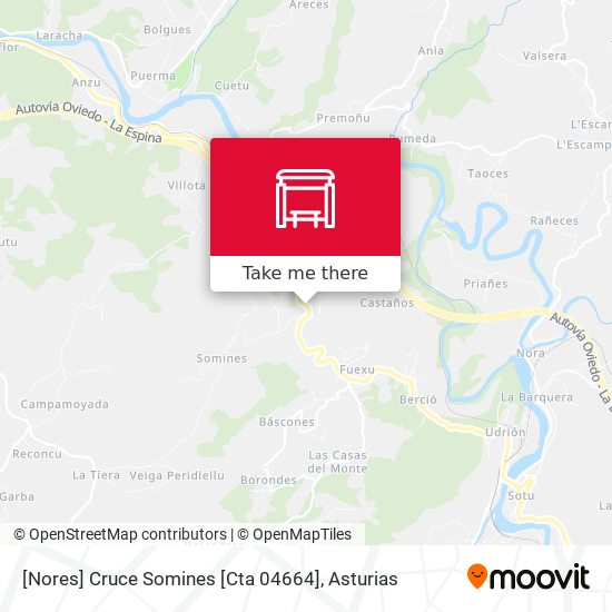 [Nores]  Cruce Somines [Cta 04664] map