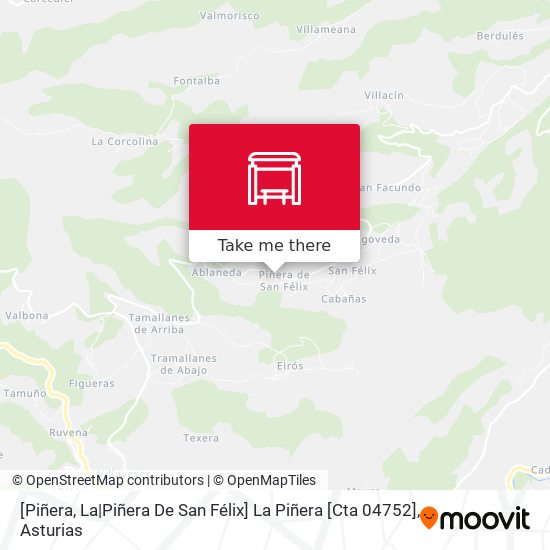 [Piñera, La|Piñera De San Félix]  La Piñera [Cta 04752] map
