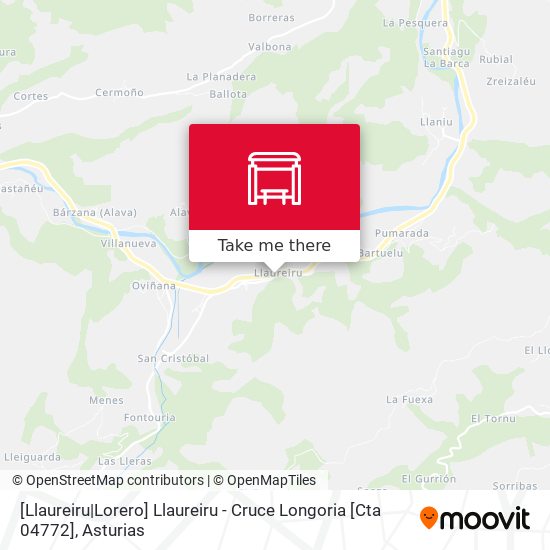 [Llaureiru|Lorero]  Llaureiru - Cruce Longoria [Cta 04772] map