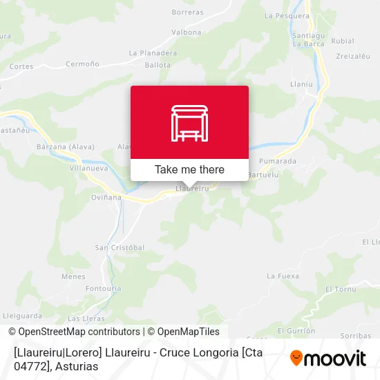 [Llaureiru|Lorero]  Llaureiru - Cruce Longoria [Cta 04772] map