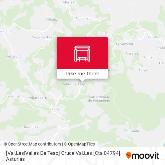 [Val.Les|Valles De Teso]  Cruce Val.Les [Cta 04794] map