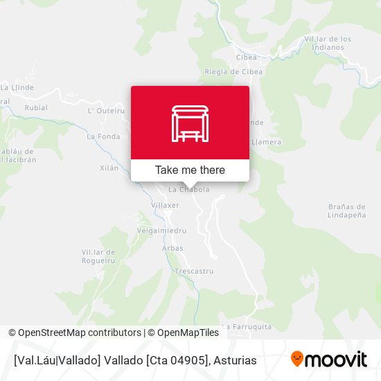 [Val.Láu|Vallado]  Vallado [Cta 04905] map