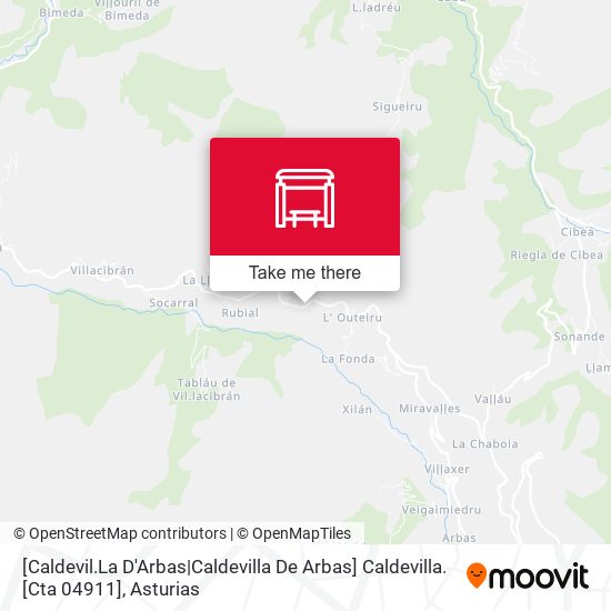 [Caldevil.La D'Arbas|Caldevilla De Arbas]  Caldevilla. [Cta 04911] map