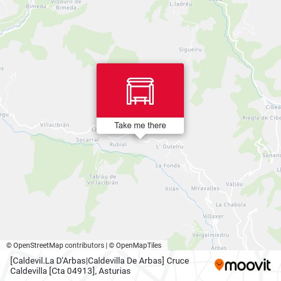 [Caldevil.La D'Arbas|Caldevilla De Arbas]  Cruce Caldevilla [Cta 04913] map