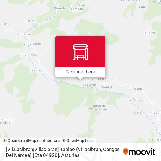 [Vil.Lacibrán|Villacibrán]  Tablao (Villacibrán, Cangas Del Narcea) [Cta 04920] map
