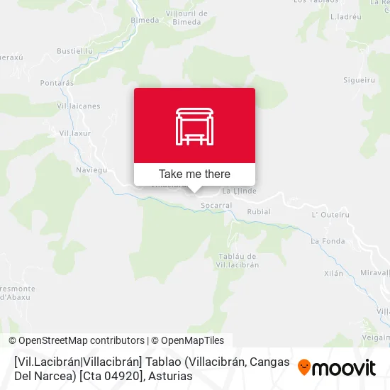 [Vil.Lacibrán|Villacibrán]  Tablao (Villacibrán, Cangas Del Narcea) [Cta 04920] map