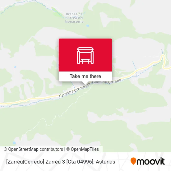 mapa [Zarréu|Cerredo]  Zarréu 3 [Cta 04996]