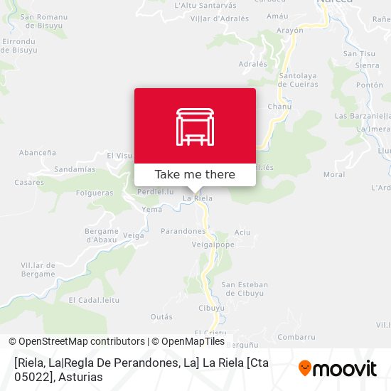 [Riela, La|Regla De Perandones, La]  La Riela [Cta 05022] map
