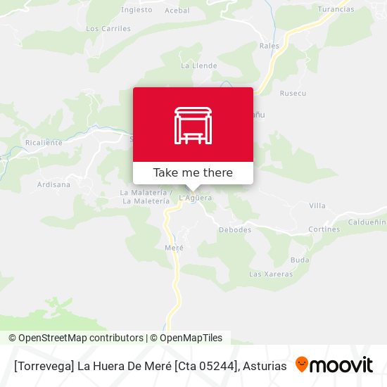 [Torrevega]  La Huera De Meré [Cta 05244] map