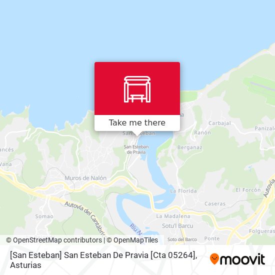 [San Esteban]  San Esteban De Pravia [Cta 05264] map