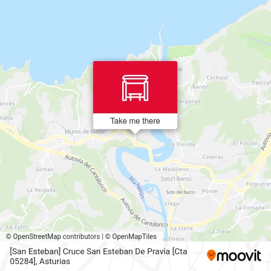 [San Esteban]  Cruce San Esteban De Pravia [Cta 05284] map
