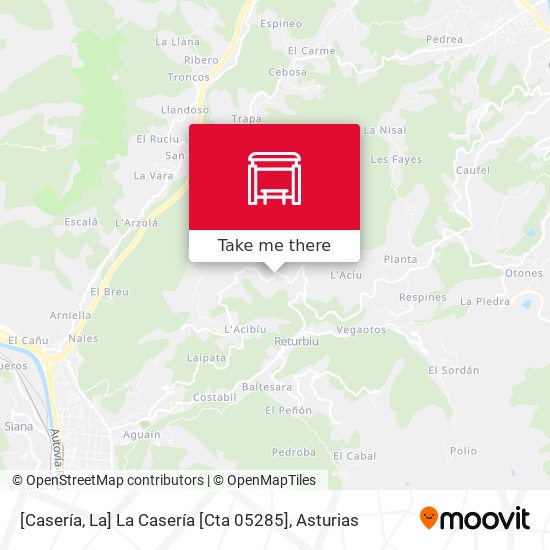 [Casería, La]  La Casería [Cta 05285] map