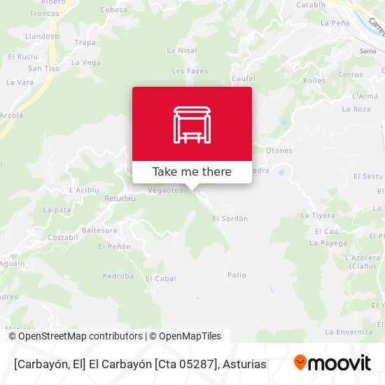 [Carbayón, El]  El Carbayón [Cta 05287] map