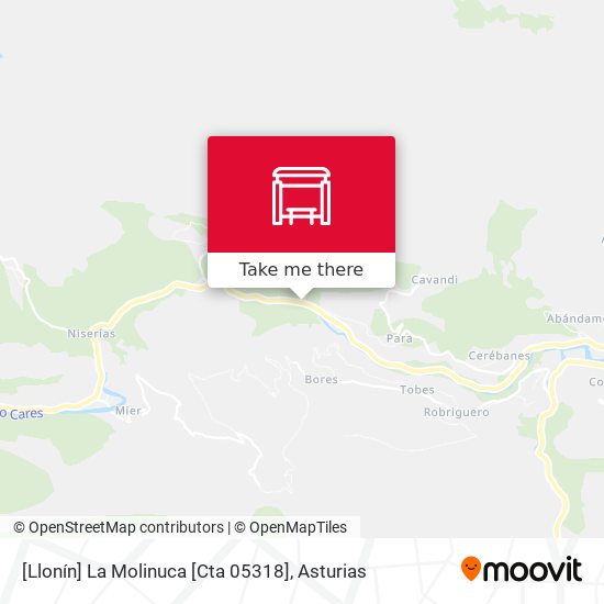 [Llonín]  La Molinuca [Cta 05318] map