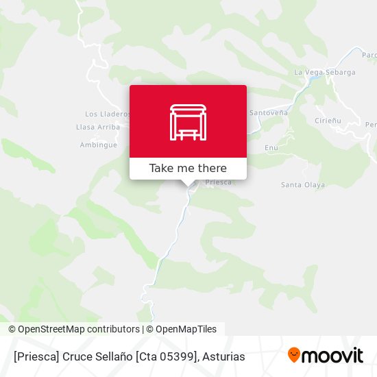 [Priesca]  Cruce Sellaño [Cta 05399] map