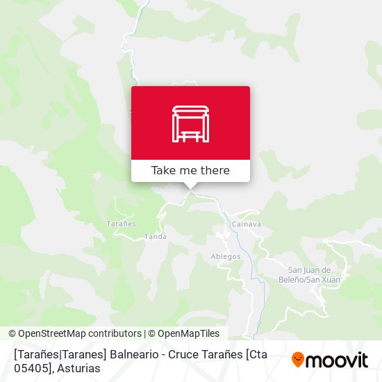 [Tarañes|Taranes]  Balneario - Cruce Tarañes [Cta 05405] map