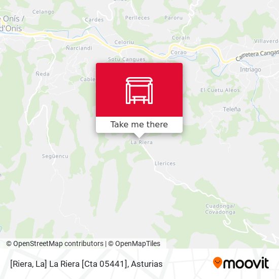[Riera, La]  La Riera [Cta 05441] map