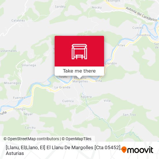 [Llanu, El|Llano, El]  El Llanu De Margolles [Cta 05452] map