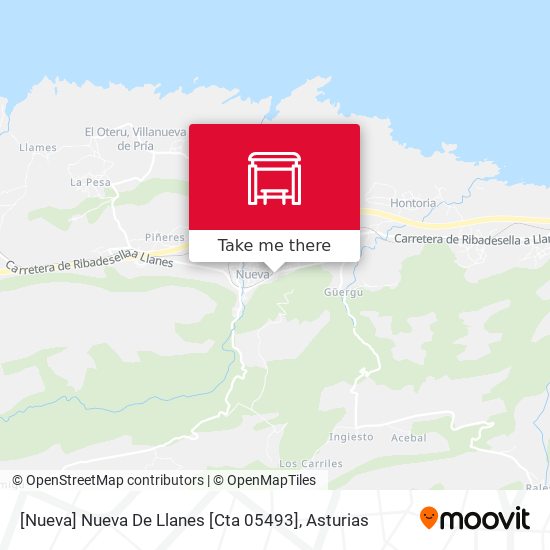 [Nueva]  Nueva De Llanes [Cta 05493] map