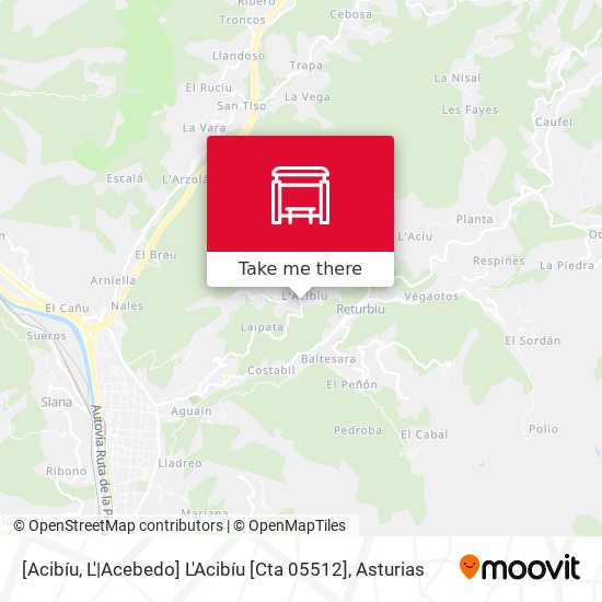 [Acibíu, L'|Acebedo]  L'Acibíu [Cta 05512] map