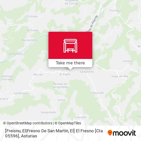[Freisnu, El|Fresno De San Martín, El]  El Fresno [Cta 05596] map