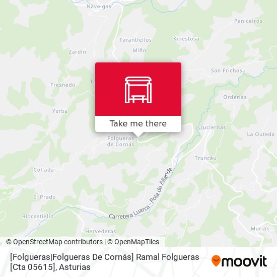[Folgueras|Folgueras De Cornás]  Ramal Folgueras [Cta 05615] map