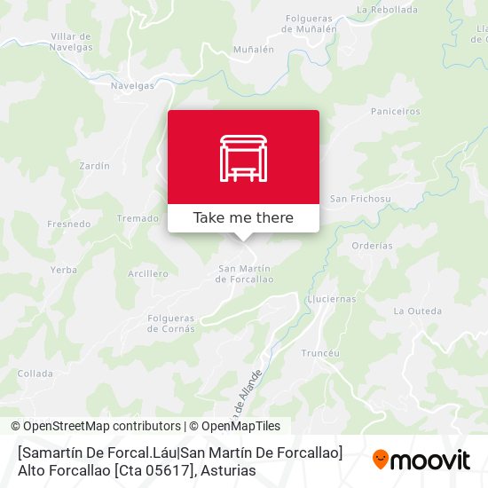 [Samartín De Forcal.Láu|San Martín De Forcallao]  Alto Forcallao [Cta 05617] map